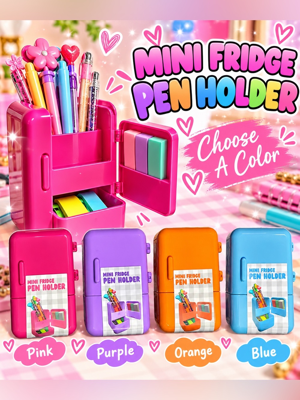 Mini Fridge Pen Holder